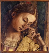 Pious woman weeping, 1504-1505. Found in the collection of the Collezioni Comunali d'Arte, Bologna.