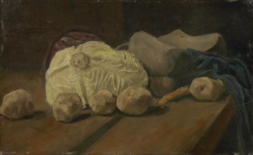 Still Life with Cabbage and Clogs, 1881. Found in the collection of the Van Gogh Museum, Amsterdam.
