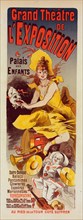 Affiche pour le "Grand Théâtre de l'Exposition"., c1900. [Publisher: Imprimerie Chaix; Place: Paris]
