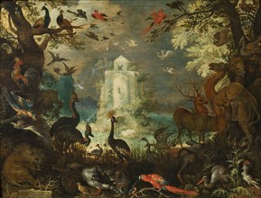 Animals in a Paradise Landscape, 1623. Found in the collection of the Musée des Beaux-Arts, Verviers.