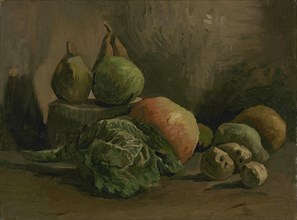 Still Life with Vegetables and Fruit, 1884. Found in the collection of the Van Gogh Museum, Amsterdam.