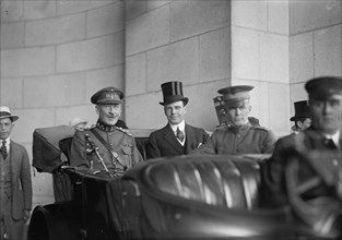 Belgian Mission To U.S. Mathieu Leclereq; William Phillips; Capt. T.C. Cook...1917. Creator: Harris & Ewing.