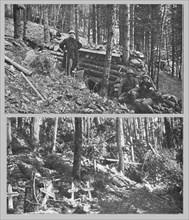 'Les derniers combats de l'Hartmannswillerkopf; un coin de l'Hartmannswillerkopf..., 1916. Creator: Unknown.