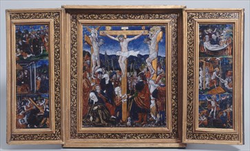 The Crucifixion: scenes from the life and passion of Christ, late 15th-early 16th century. Creator: Unknown.