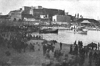 'Une base Allemande en Adriatique: L'occupation de Corfou; Le matin du 11 janvier...', 1916. Creator: Unknown.