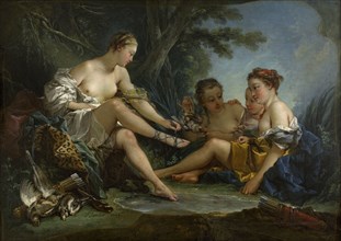 Le Repos des nymphes au retour de la chasse, dit Le Retour de chasse de Diane, 1745. Creator: Francois Boucher.
