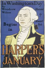 Harper's January,  In Washington's Day Begins in, by Woodrow  Willson..., c1890 - 1907. Creator: Edward Penfield.