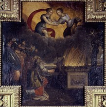 The sacrifice of Iphigenia. Main motif of the fireplace from a hotel in rue des..., c1626-1650. Creator: Unknown.