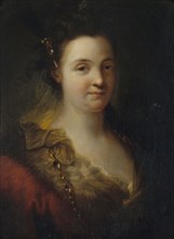Mademoiselle Duclos (Marie-Anne de Châteauneuf, 1670-1748, dite), sociétaire de..., c1700. Creator: Alexis Grimou.