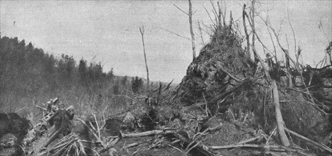 'Les derniers combats de l'Hartmannswillerkopf; le rocher d'Hirzenstein, sur le versant..., 1916. Creator: Unknown.