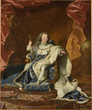 Portrait of the King Louis XV of France (1710-1774), 1720. Creator: Rigaud, Hyacinthe François Honoré, Circle of  .