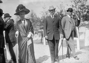 Count J.H. Von Bernstorff, Ambassador From Germany...At Horse Show with The Countess, 1911. Creator: Harris & Ewing.