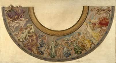 Esquisse pour l'escalier des fêtes de l'Hôtel de Ville de Paris : Les mois républicains, 1901. Creator: Joseph Blanc.