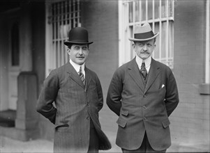 Count J.H. Von Bernstorff, Ambassador From Germany, with Baron Sudenhorst Von Zwiedinek, 1914. Creator: Harris & Ewing.