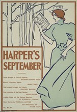 Harper's September, Three Gringos in Central America, Richard Harding Davis, Mental..., c1895. Creator: Edward Penfield.