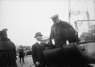 Allied Commission To U.S. Boarding Mayflower For Trip To Mount Vernon: General H.L. Scott, 1917. Creator: Harris & Ewing.