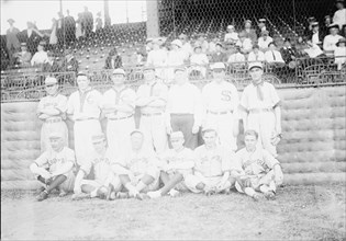 Baseball, Congressional - Democrats. Standing: Unidentified; Kinkead of New Jersey; Old..., 1913. Creator: Harris & Ewing.
