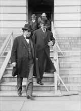 William Jennings Bryan, Rep. from Nebraska, with Cone Johnson, Solicitor, State Department, 1914. Creator: Harris & Ewing.