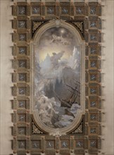 Esquisse pour le salon d'entrée Nord de l'Hôtel de Ville : L'Aurore boréale (plafond), 1892. Creator: Henri Camille Danger.