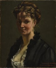 Adèle d'Affry, Duchess de Castiglione-Altibrandi (1836-1879), known as Marcello, 1870. Creator: Courbet, Gustave (1819-1877).