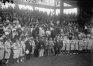 Baseball, Congressional - Teams And Crowd: Byrnes, James Francis, Rep. from South Carolina..., 1917. Creator: Harris & Ewing.