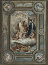 Esquisse pour la mairie de Clichy : Allégorie du mariage (plafond de la salle des..., 1877 — 1878. Creator: Oscar-Pierre Mathieu.