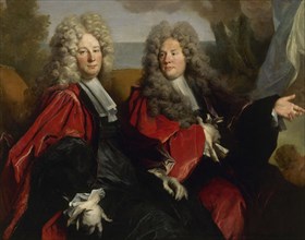 Portrait de deux échevins en fonction en 1702 : Hugues Desnotz, à droite, et un inconnu..., 1702. Creator: Nicolas de Largilliere.