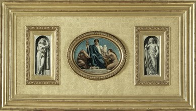 Esquisse pour la salle d'audience de la Cour des Assises du Palais de Justice de Paris..., c.1866. Creator: Leon Joseph Florentin Bonnat.