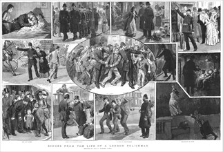 ''Scenes from the Life of a London Policeman', 1890. Creator: Robert Barnes.