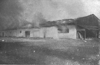 ''Impressions Macedoniennes; Casernes de Guevgueli en flammes, decembre 1915.', 1915. Creator: Unknown.