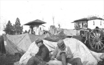 ''Impressions Macedoniennes; La ferme Mondiano a Topsin.', 1915. Creator: Unknown.