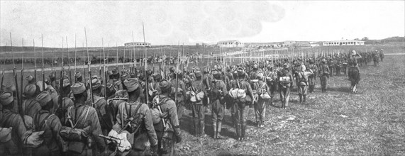 'La conquete du Cameroun.--Entrée solenne des troupes anglo-francaises a Garoua..., 1915. Creator: Unknown.
