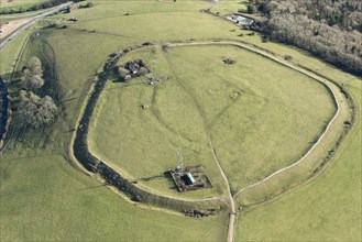 The Trundle hillfort and causewayed enclosure at St Roche's Hill, West Sussex, 2018.
