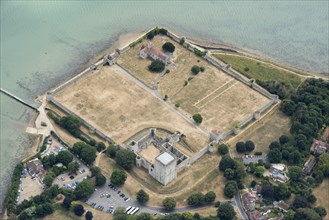 Portchester Castle and Roman Fort, Portchester, Hampshire, 2018.