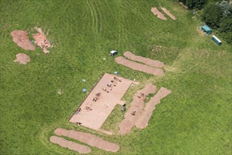 Archaeological excavation on Dorstone Hill, County of Herefordshire, 2018.