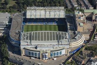 Stamford Bridge Stadium, home to Chelsea Football Club, Chelsea, Greater London Authority, 2021.