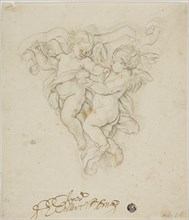 Spandrel Decoration with Two Putti, n.d. After Carlo Maratti.