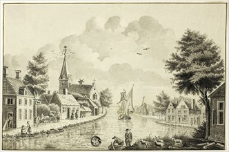 Old Dutch Town on Canal, after 1738.