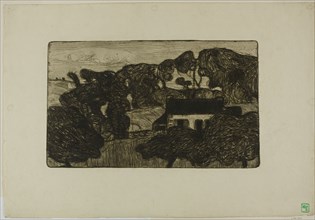Farmhouse Surrounded by Trees, c. 1893.