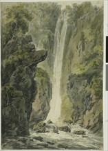 Waterfall, n.d. Attributed to Edward Dayes.