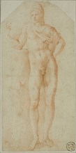 After the Antique: Statue of Paris, n.d. Attributed to Giulio Clovio.