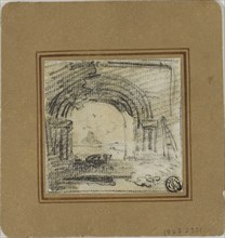 Sketch of an Arch, n.d. Attributed to Richard Wilson or possibly the circle of Hubert Robert.