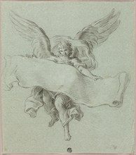 Angel with Scroll, n.d. Attributed to Sebastiano Conca.
