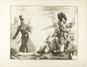 Battle Scene, 1818. Attributed to Victor Lassus.