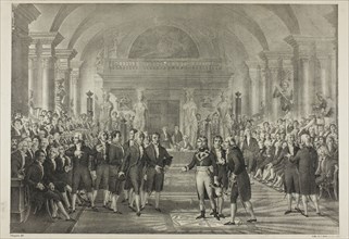 Napoleon in the Chamber of Deputies, from the Political and Military Life of Napoleon, 1822/26.