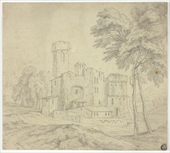 Italianate Landscape with Castle, n.d. Circle of Adriaen Frans Boudewyns.