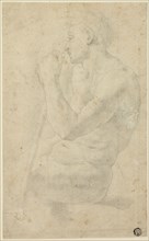 Academic Male Nude, c. 1570. Circle of Agnolo Bronzino.
