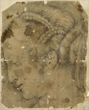 Female Head in Profile to Left, c. 1541. Circle of Giorgio Vasari.