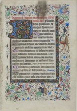 Text Leaf from a Book of Hours, c. 1430.