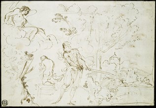 Sacrifice of Isaac (recto); Jacob's Dream (verso), 1613/20.